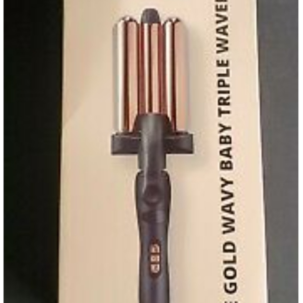 FOXYBAE 3 WAVE ROSE GOLD CURLING  WAND